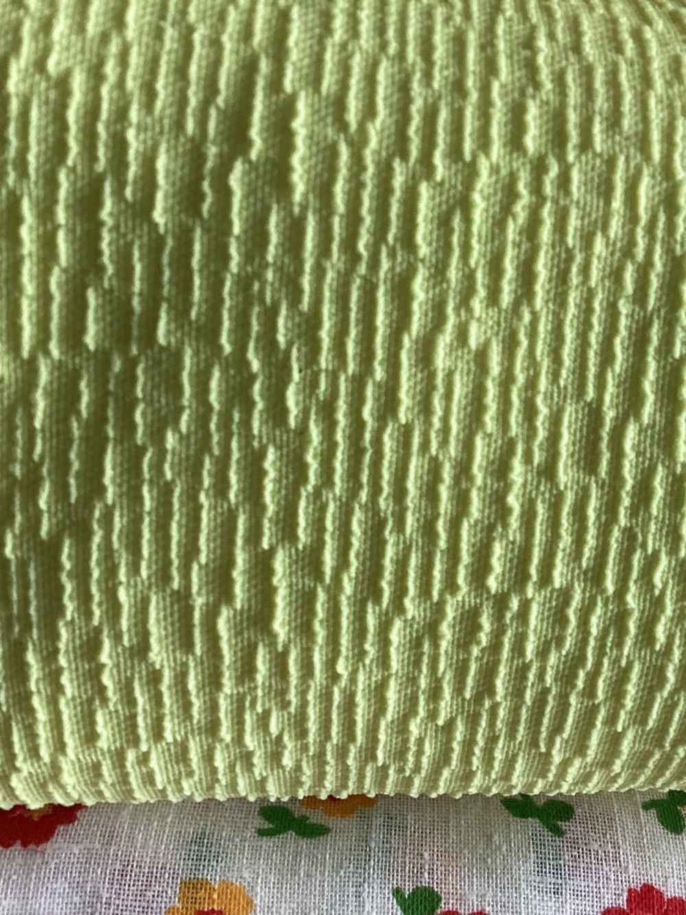 Vintage textured polyester material